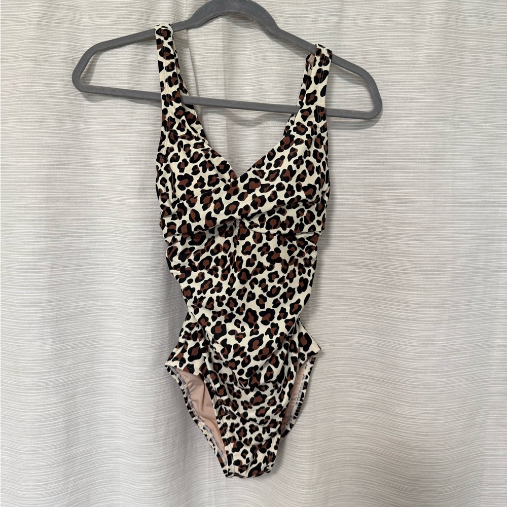 Target Leopard One Piece Swimsuit XS